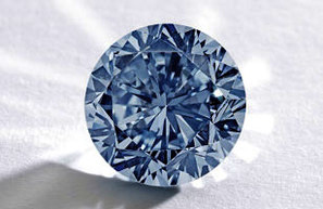 This 7.59-carat fancy blue vivid diamond “embodies the best and rarest attributes of a blue diamond,” Sotheby’s said. The stone will be up for auction Oct. 7 in Hong Kong.